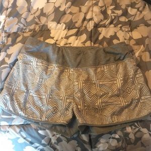 Grey with white MPG running shorts!!